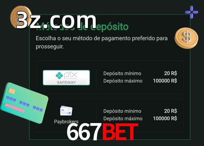 O cassino 667BETbet oferece uma grande variedade de métodos de pagamento